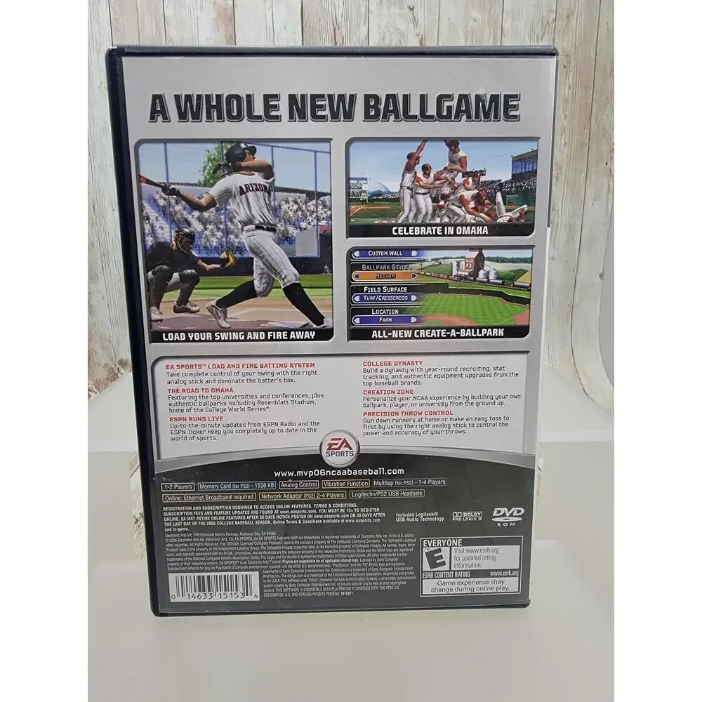 MVP 06 NCAA Baseball - PlayStation 2 Game Complete